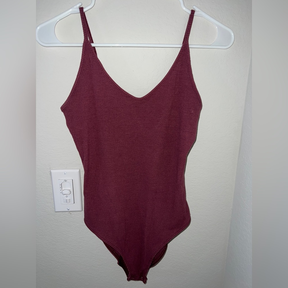 Maroon American Eagle Bodysuit